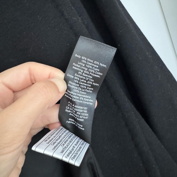 Aritzia Babaton Stedman Black Wool Coat - Picture 9 of 10